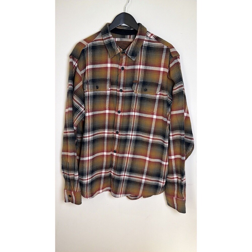 Orvis Men’s XL Flannel Shirt Plaid 100% Cotton Button Down Outdoor Workwear